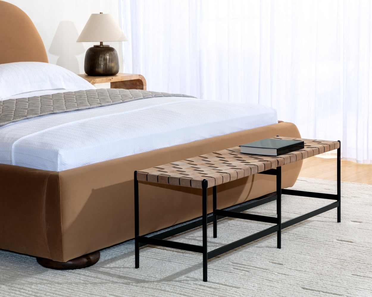 Omari Bench - durable benches with modern style | Image 2 | InSTYLE Home & Rugs