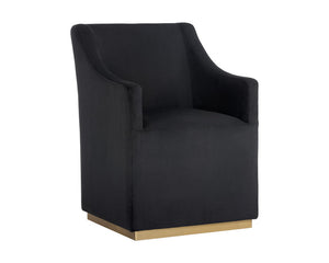 Zane Wheeled Dining Armchair - comfortable dining experience | Image 3 | InSTYLE Home & Rugs