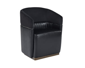 Genval Wheeled Lounge Chair - elegant seating for dining areas | Image 6 | InSTYLE Home & Rugs