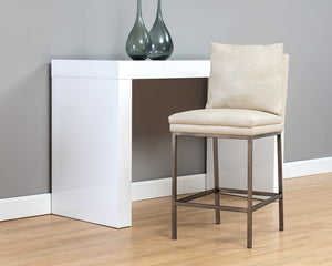 Paige Counter Stool - perfect for modern counters | Image 2 | InSTYLE Home & Rugs