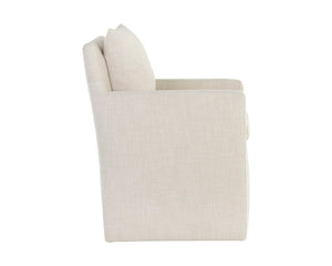 Glenrose Wheeled Dining Armchair - elegant seating for dining areas | Image 9 | InSTYLE Home & Rugs