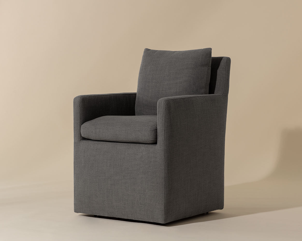 Glenrose Wheeled Dining Armchair - elegant seating for dining areas | Image 2 | InSTYLE Home & Rugs