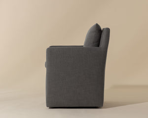 Glenrose Wheeled Dining Armchair - elegant seating for dining areas | Image 17 | InSTYLE Home & Rugs