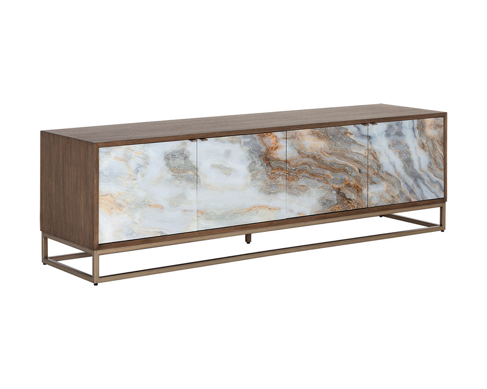 Fuentes Media Console And Cabinet - versatile tables for living rooms and entryways | Image 1 | InSTYLE Home & Rugs
