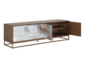 Fuentes Media Console And Cabinet - versatile tables for living rooms and entryways | Image 3 | InSTYLE Home & Rugs