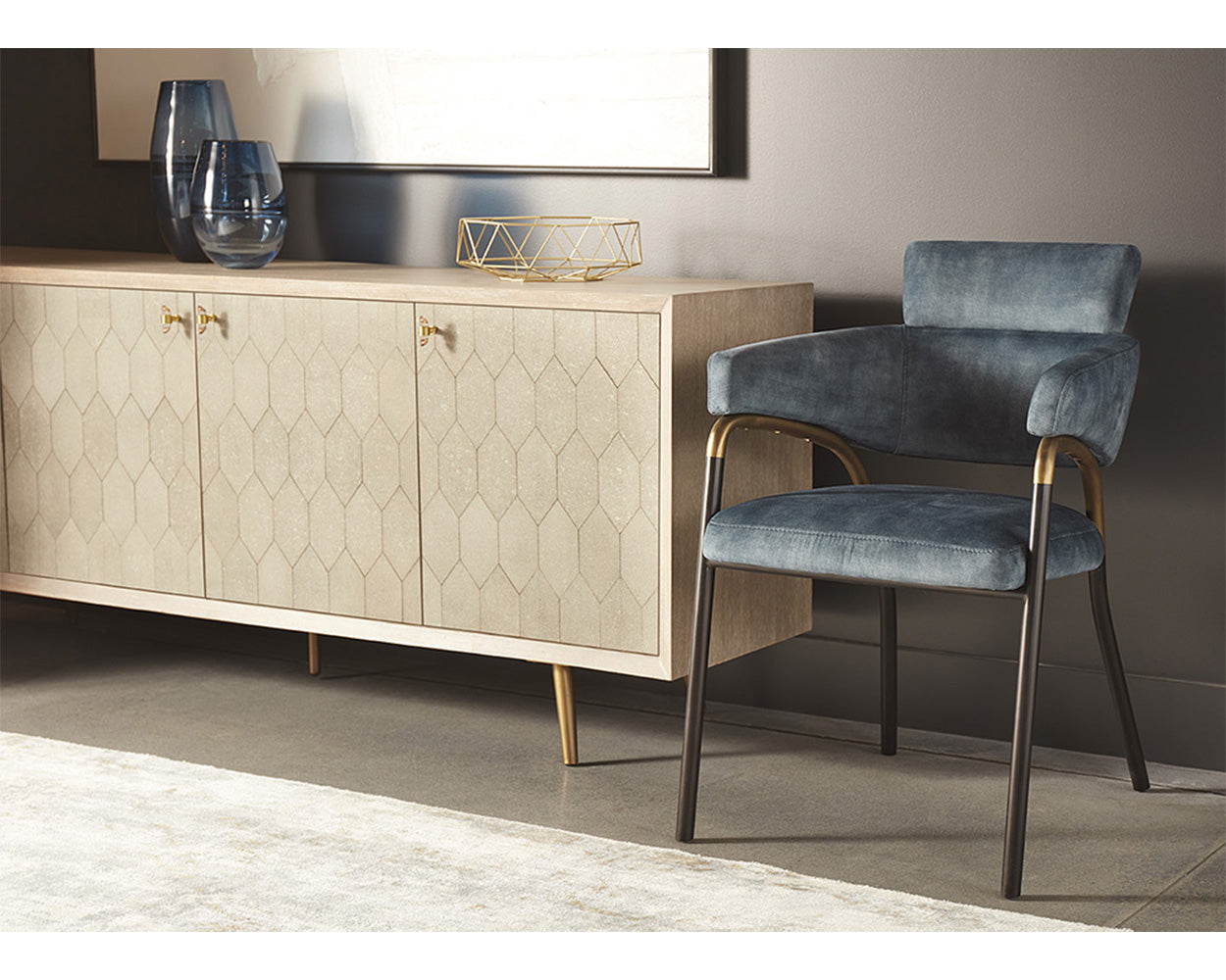 Sharqui Dining Armchair - comfortable dining experience | Image 2 | InSTYLE Home & Rugs