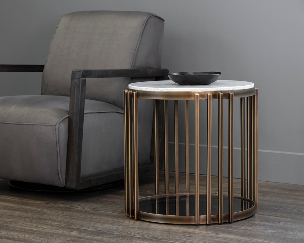 Naxos Side Table - available in a variety of materials and styles | Image 2 | InSTYLE Home & Rugs