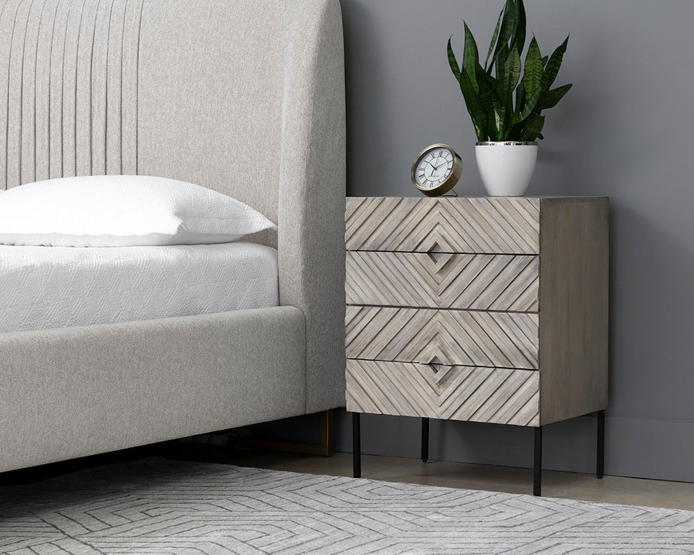 Noemi Nightstand - modern storage for your bedside | Image 2 | InSTYLE Home & Rugs