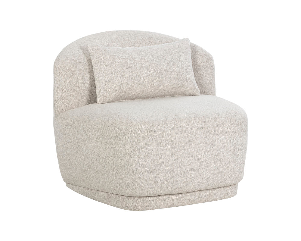 Soraya Swivel Armless Chair - comfortable chairs for relaxation | Image 1 | InSTYLE Home & Rugs