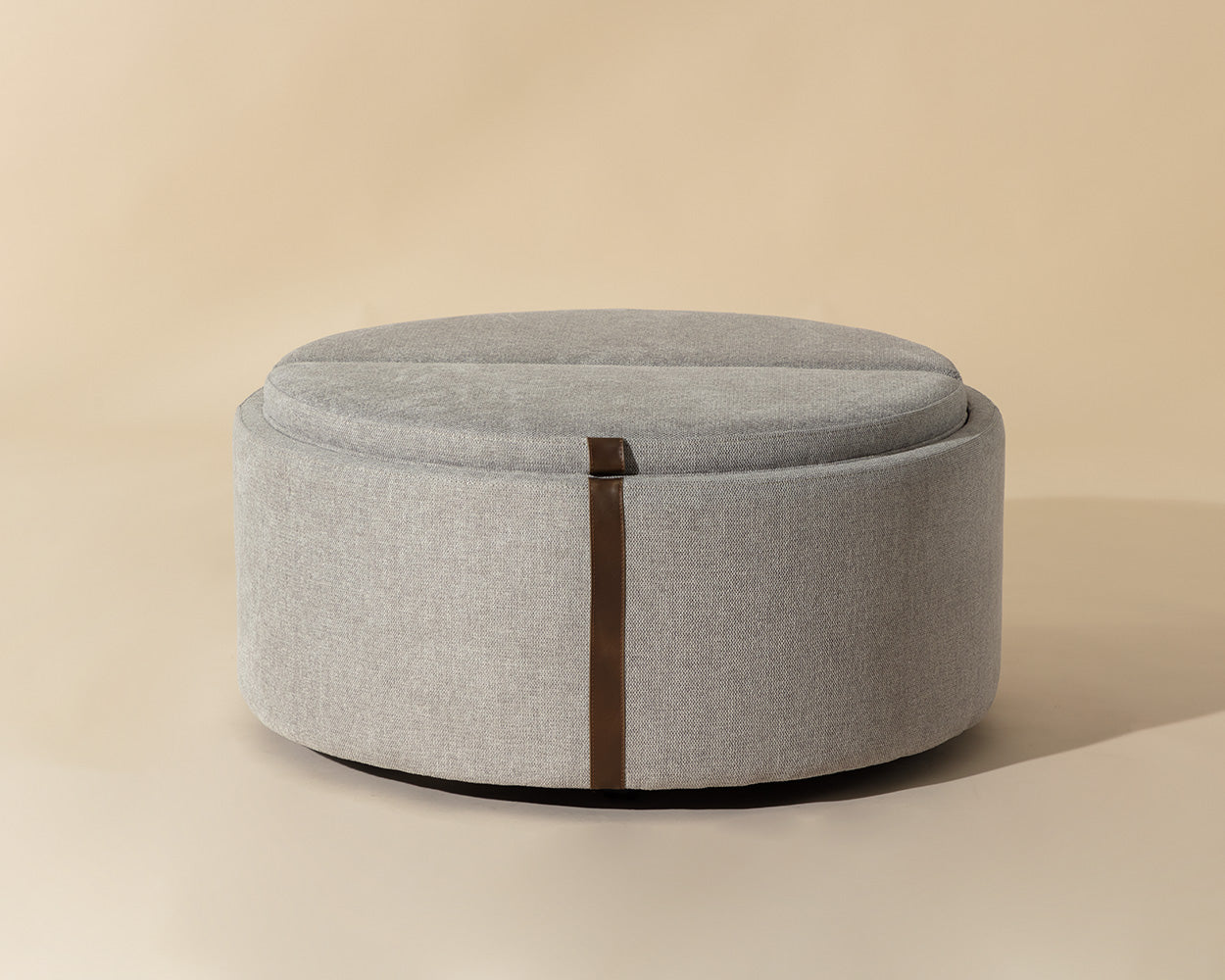 Borelli Wheeled Storage Ottoman - chic ottomans for living rooms | Image 2 | InSTYLE Home & Rugs