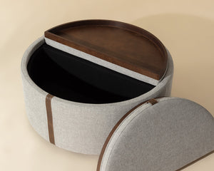 Borelli Wheeled Storage Ottoman - chic ottomans for living rooms | Image 19 | InSTYLE Home & Rugs