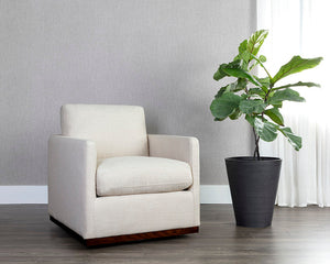 Portman Swivel Lounge Chair - comfortable chairs for relaxation | Image 10 | InSTYLE Home & Rugs