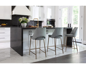 Radella Counter Stool - sleek stools for kitchen bars | Image 4 | InSTYLE Home & Rugs