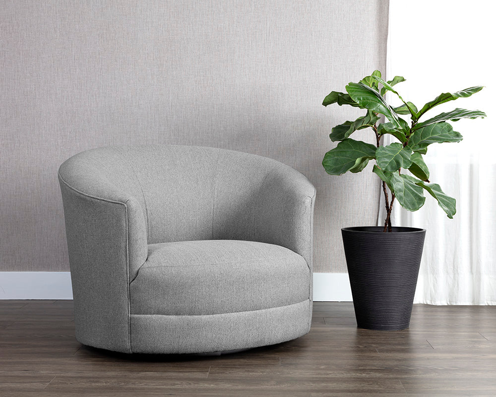Grimaldi Swivel Armchair - stylish lounge chairs for any room | Image 2 | InSTYLE Home & Rugs
