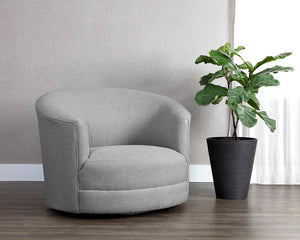 Grimaldi Swivel Armchair - stylish lounge chairs for any room | Image 2 | InSTYLE Home & Rugs