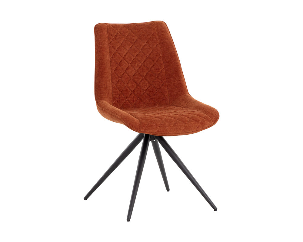 Freya Swivel Dining Chair - elegant seating for dining areas | Image 1 | InSTYLE Home & Rugs
