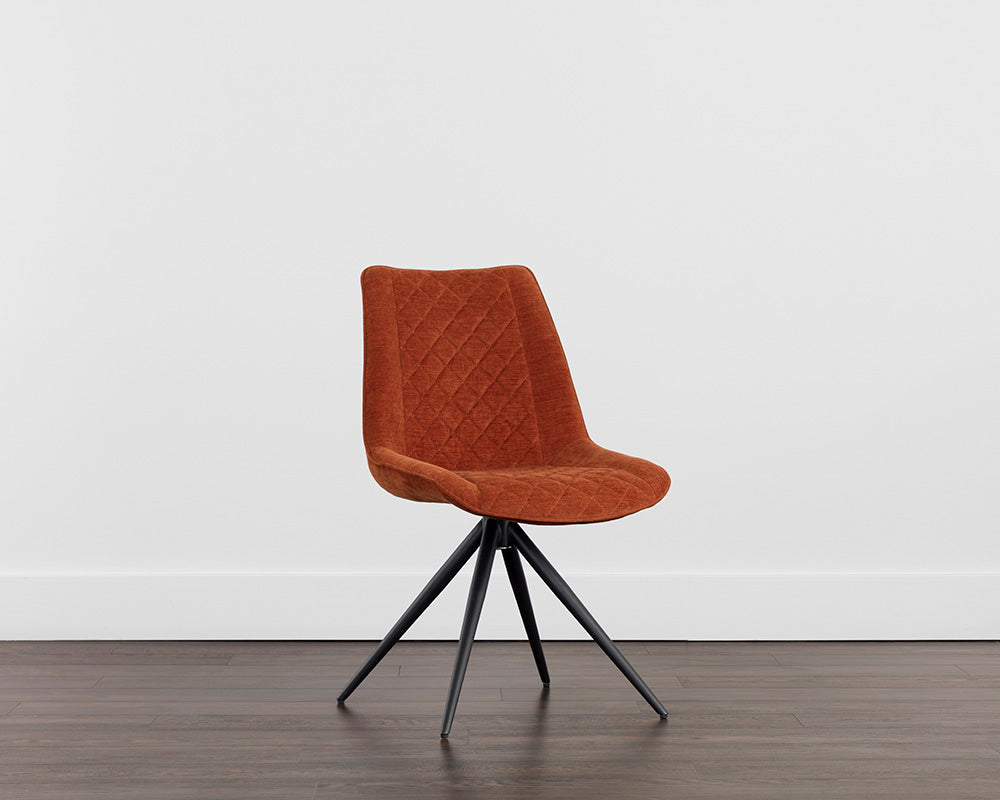 Freya Swivel Dining Chair - elegant seating for dining areas | Image 2 | InSTYLE Home & Rugs
