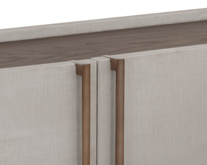 Jamille Media Console And Cabinet - perfect for holding drinks, decor, or lamps | Image 8 | InSTYLE Home & Rugs