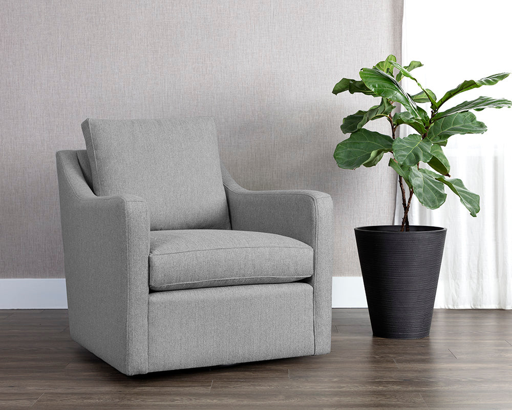 Brianna Swivel Lounge Chair - stylish lounge chairs for any room | Image 2 | InSTYLE Home & Rugs