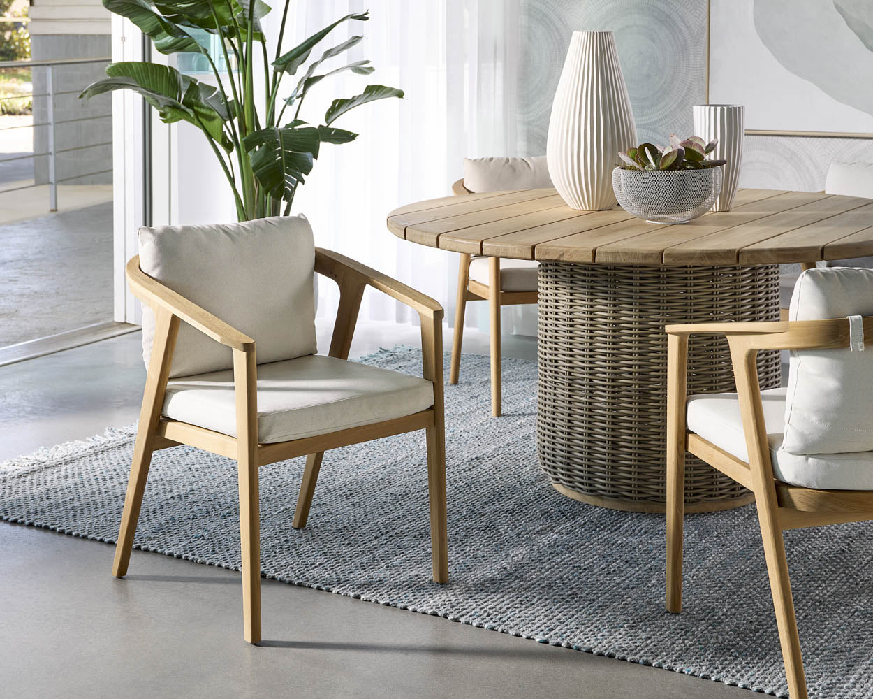 Coraline Dining Armchair - elegant seating for dining areas | Image 2 | InSTYLE Home & Rugs