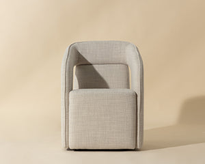Kendrick Wheeled Dining Armchair - elegant seating for dining areas | Image 4 | InSTYLE Home & Rugs