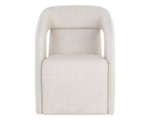 Kendrick Wheeled Dining Armchair - elegant seating for dining areas | Image 7 | InSTYLE Home & Rugs