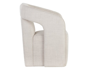 Kendrick Wheeled Dining Armchair - elegant seating for dining areas | Image 8 | InSTYLE Home & Rugs