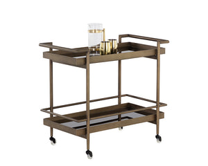 Livingston Bar Cart - perfect storage for drinks and glassware | Image 2 | InSTYLE Home & Rugs