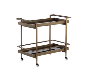 Livingston Bar Cart - perfect storage for drinks and glassware | Image 7 | InSTYLE Home & Rugs