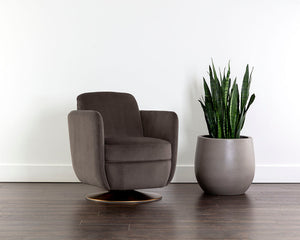 Gilley Swivel Lounge Chair - comfortable chairs for relaxation | Image 10 | InSTYLE Home & Rugs