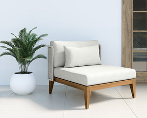 Ibiza Armless Chair - chic lounge chairs for gardens | Image 2 | InSTYLE Home & Rugs
