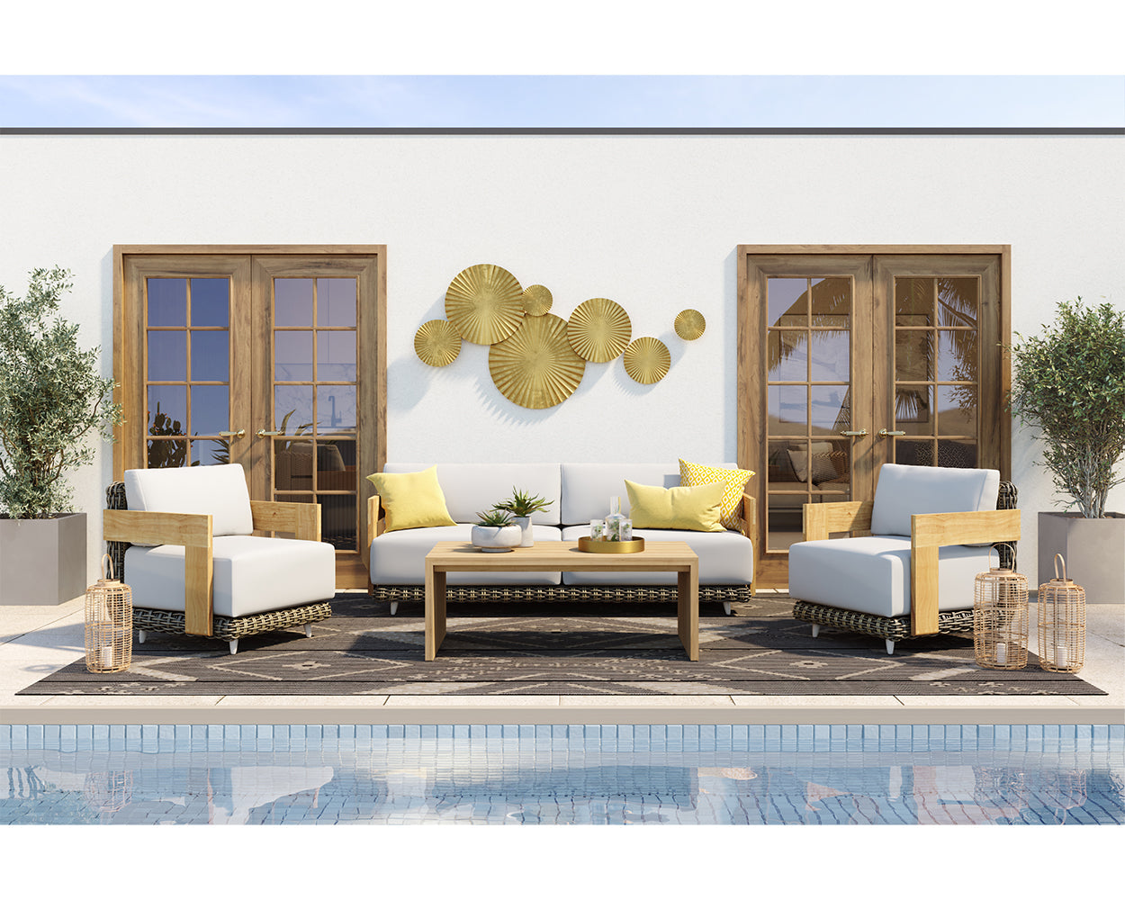 Potenza Armchair - chic lounge chairs for gardens | Image 2 | InSTYLE Home & Rugs