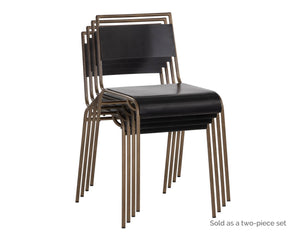 Euroa Stackable Dining Chair - stylish chairs for any table | Image 6 | InSTYLE Home & Rugs