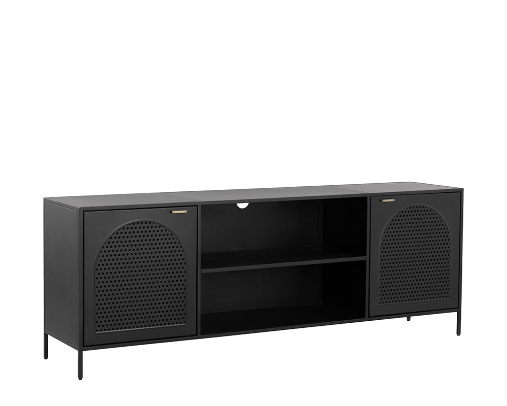 Aziza Media Console And Cabinet - versatile tables for living rooms and entryways | Image 1 | InSTYLE Home & Rugs