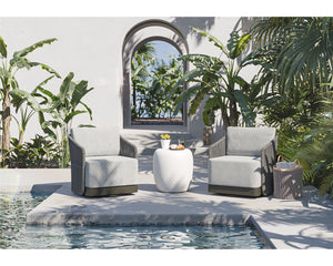 Allariz Swivel Armchair - relaxing lounge chairs for outdoors | Image 2 | InSTYLE Home & Rugs