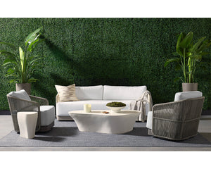 Allariz Swivel Armchair - relaxing lounge chairs for outdoors | Image 3 | InSTYLE Home & Rugs
