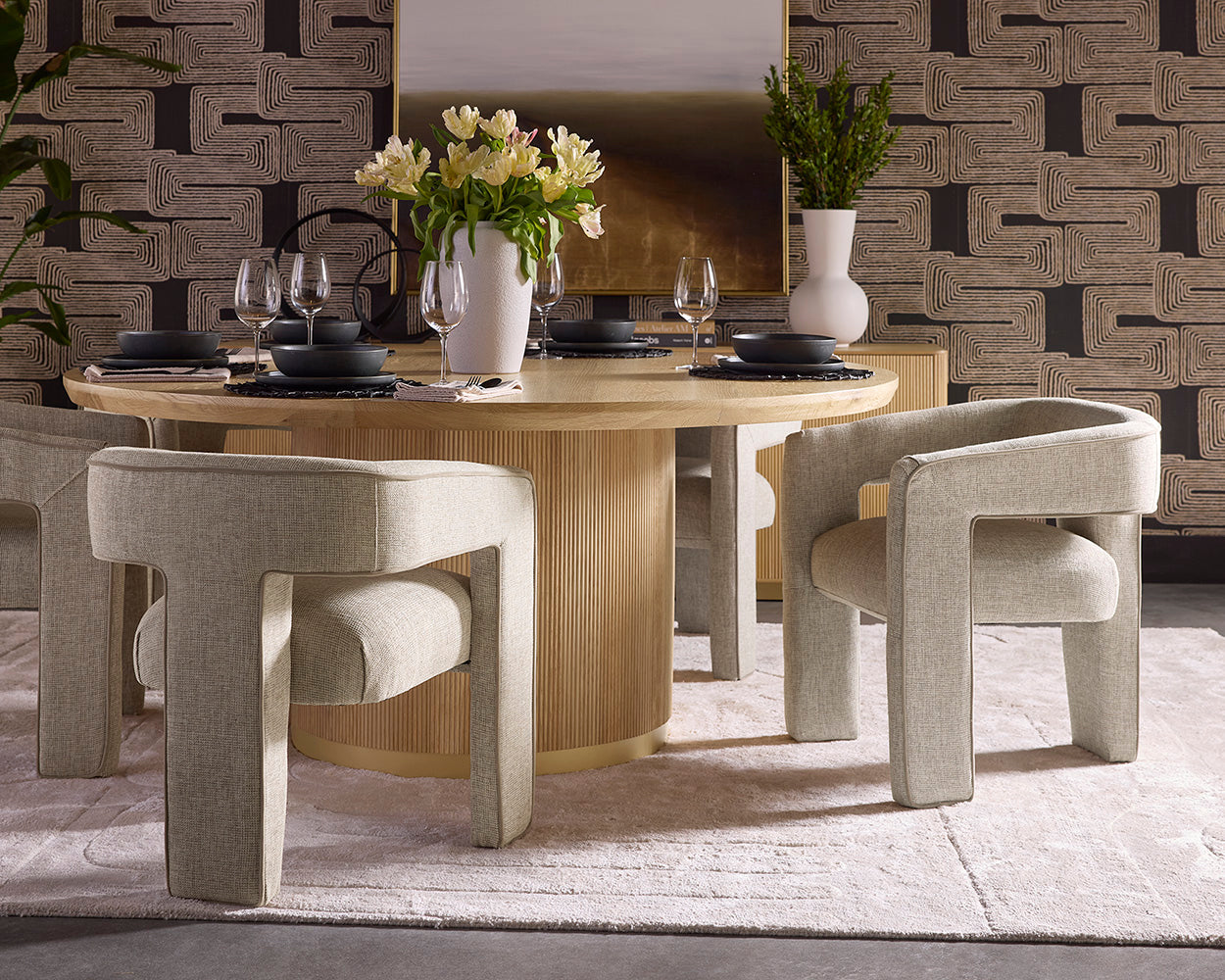 Krasner Dining Armchair - comfortable dining experience | Image 2 | InSTYLE Home & Rugs