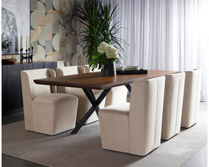 Amita Wheeled Dining Chair - elegant seating for dining areas | Image 4 | InSTYLE Home & Rugs