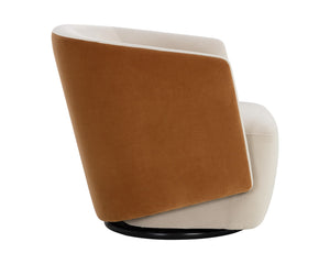 Sarina Swivel Lounge Chair - perfect for casual unwinding | Image 5 | InSTYLE Home & Rugs