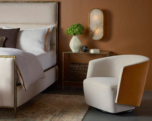 Sarina Swivel Lounge Chair - perfect for casual unwinding | Image 2 | InSTYLE Home & Rugs