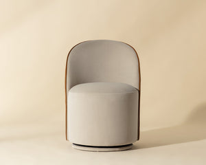 Cavoli Swivel Dining Chair - elegant seating for dining areas | Image 7 | InSTYLE Home & Rugs