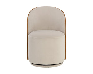Cavoli Swivel Dining Chair - elegant seating for dining areas | Image 10 | InSTYLE Home & Rugs