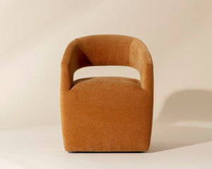 Lloret Wheeled Dining Armchair - stylish chairs for any table | Image 5 | InSTYLE Home & Rugs