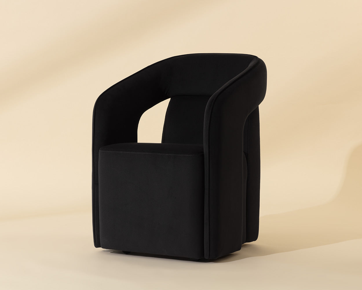 Kendrick Wheeled Dining Armchair - elegant seating for dining areas | Image 2 | InSTYLE Home & Rugs