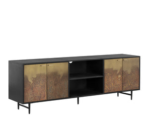 Auburn Media Console And Cabinet - perfect for holding drinks, decor, or lamps | Image 1 | InSTYLE Home & Rugs