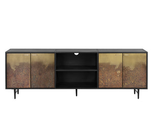 Auburn Media Console And Cabinet - perfect for holding drinks, decor, or lamps | Image 4 | InSTYLE Home & Rugs
