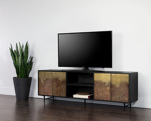 Auburn Media Console And Cabinet - perfect for holding drinks, decor, or lamps | Image 2 | InSTYLE Home & Rugs