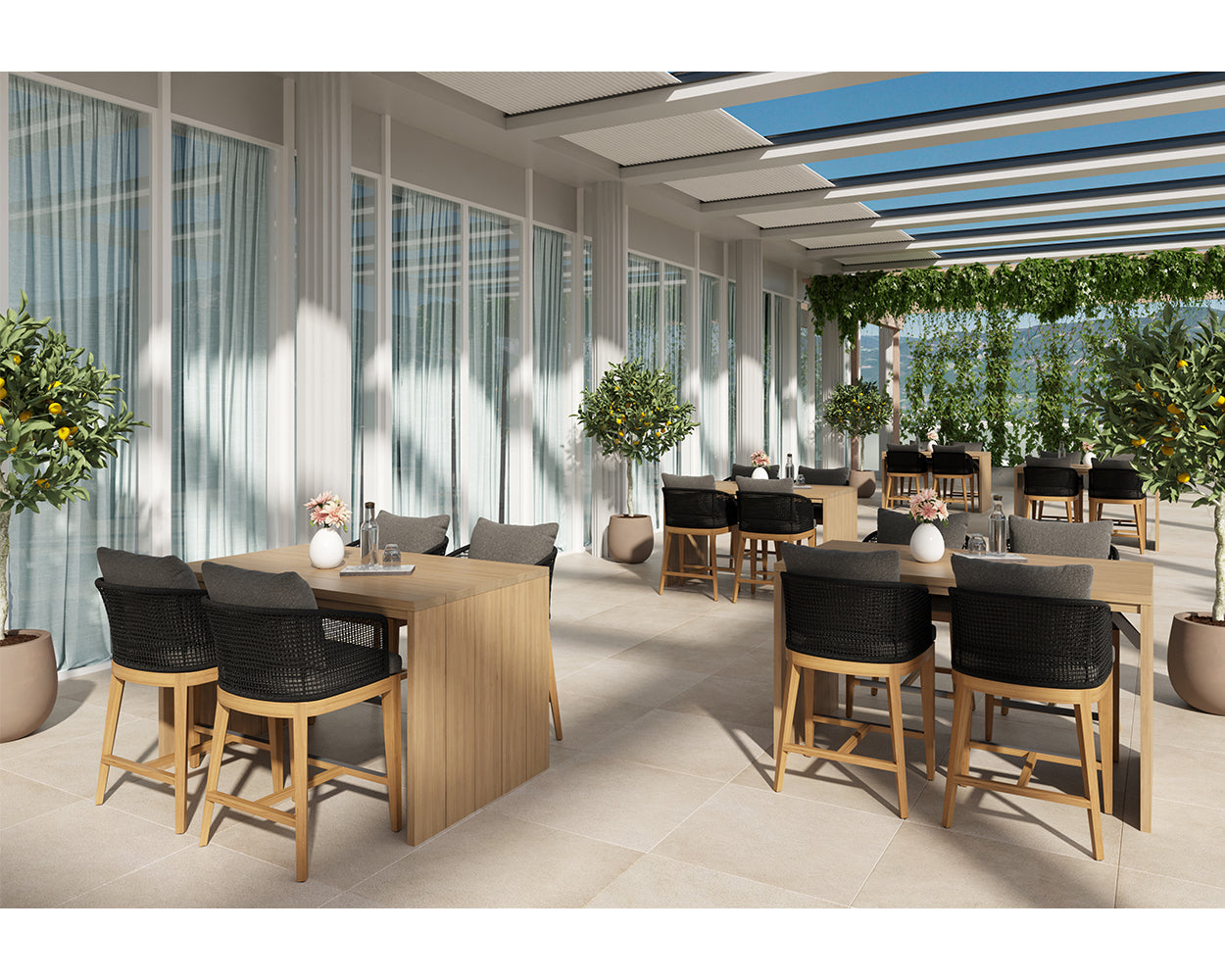 Capri Counter Stool - perfect for patios and outdoor spaces | Image 2 | InSTYLE Home & Rugs