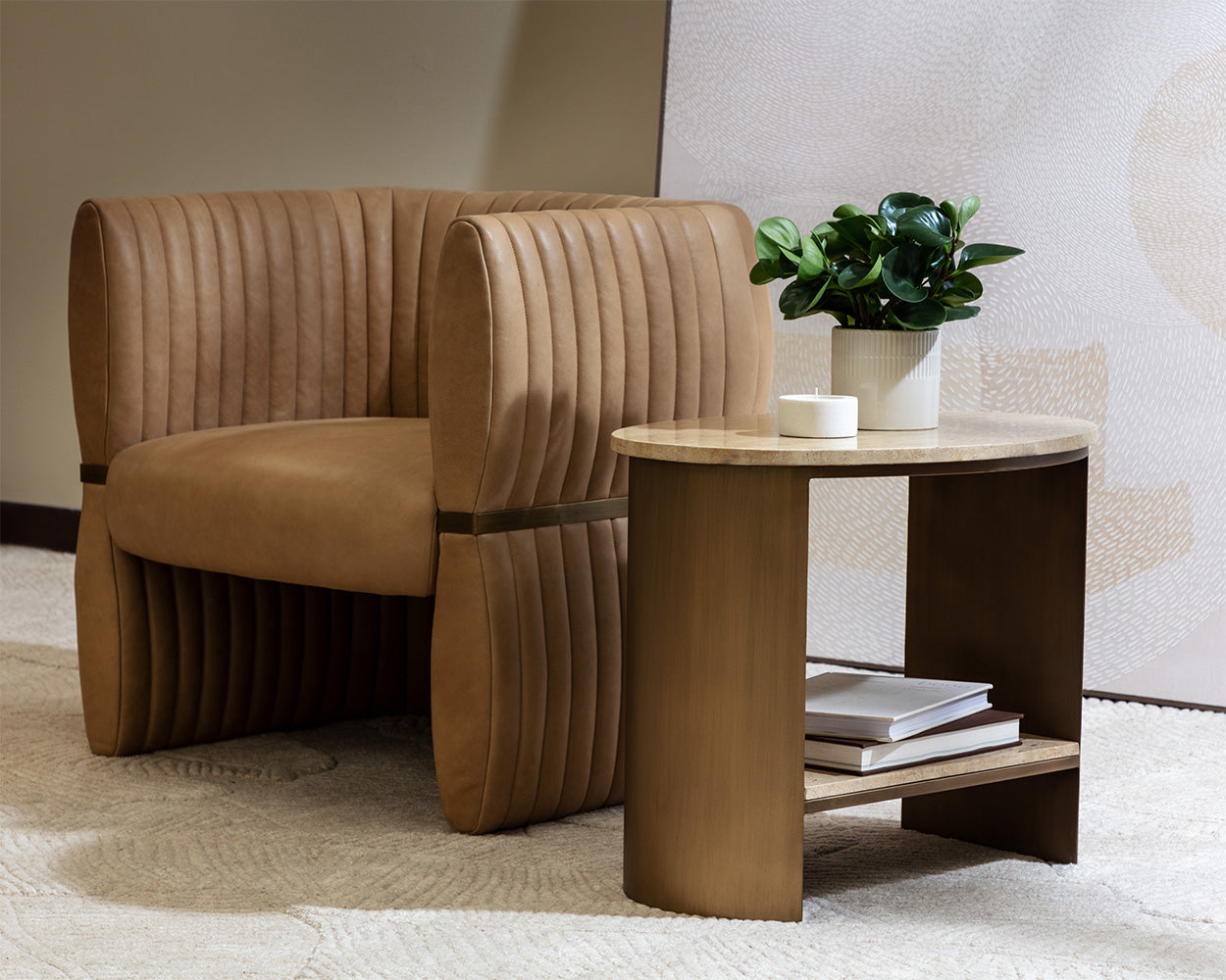 Roshni Side Table - contemporary end tables for sofas | Image 2 | InSTYLE Home & Rugs