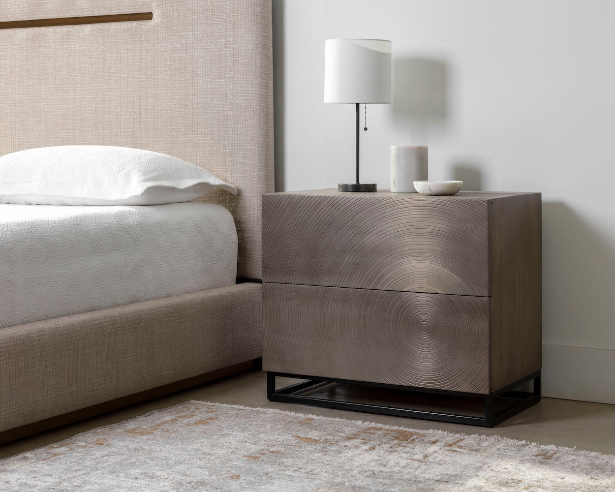 Lutana Nightstand - modern storage for your bedside | Image 2 | InSTYLE Home & Rugs